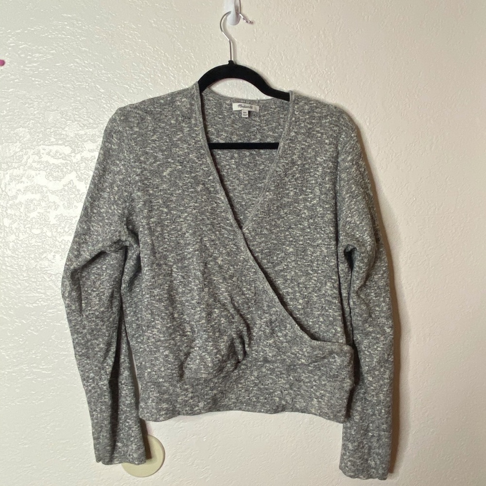 Madewell Wrap Front Pull Over Sweater